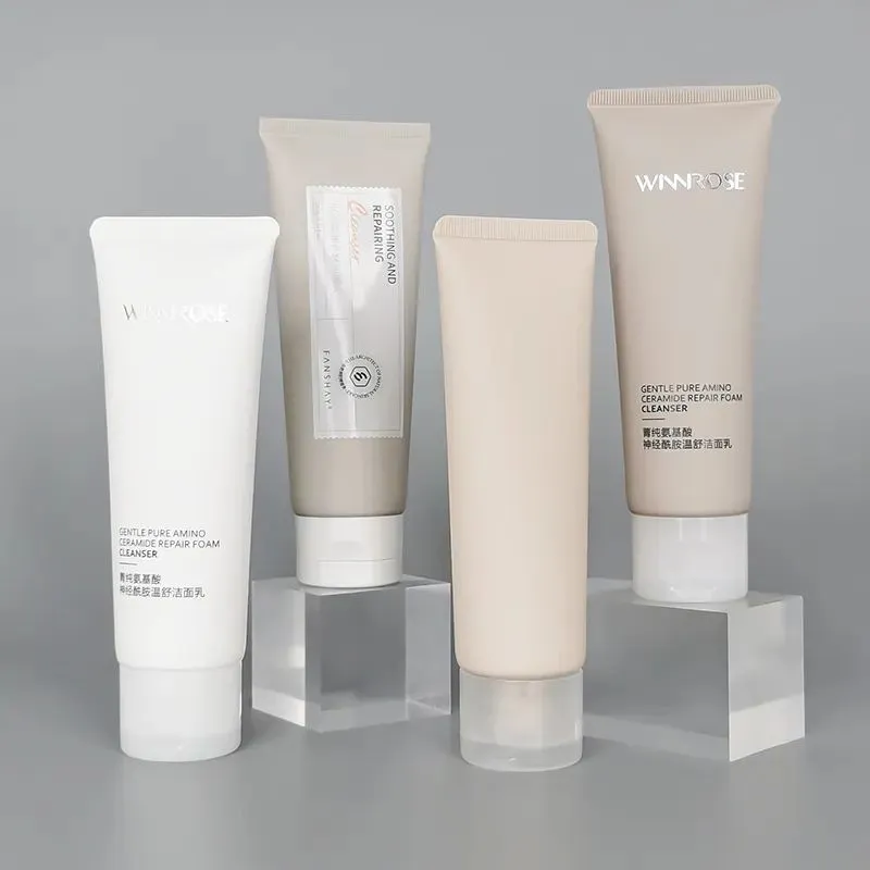 Skin Care Pe Facial Cleanser Empty Squeeze Container Cosmetic Soft Tube Packaging Lotion Eye Cream Plastic Tube 1