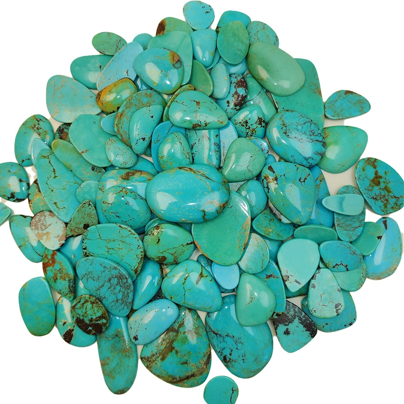Natural Turquoise Valentine's Day Color Blue Shape Size Free-shape Gift Handmade Jewelry For Man And Woman Gift Bead Weaving 1