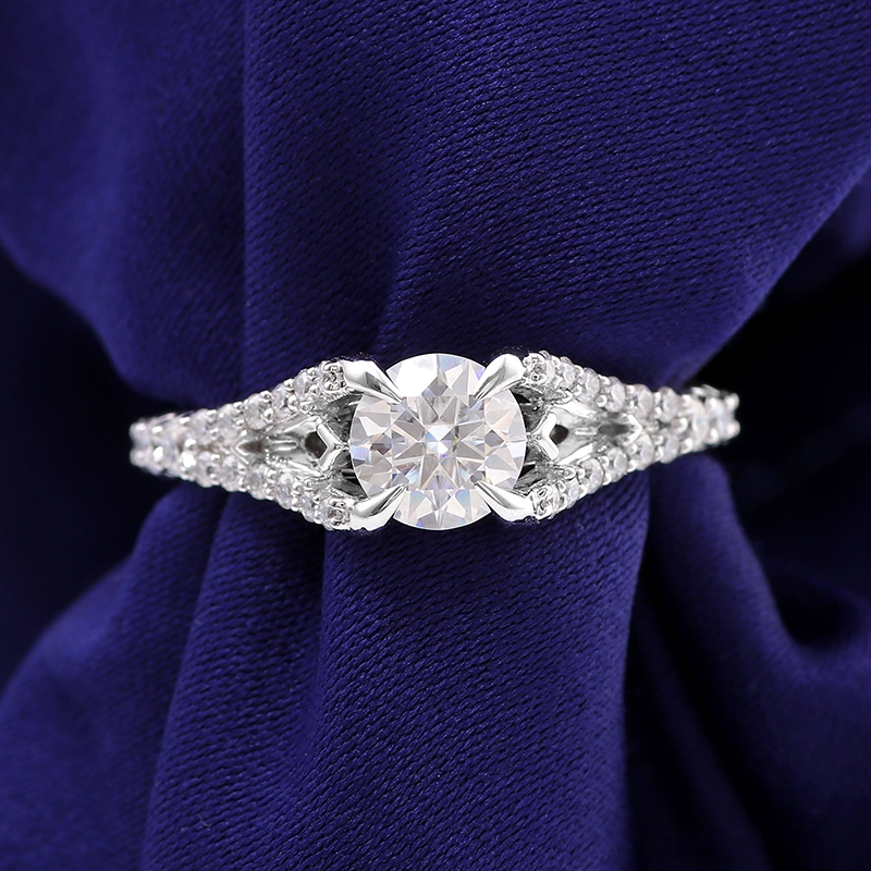 Anneaux d'or blanc 14K 1