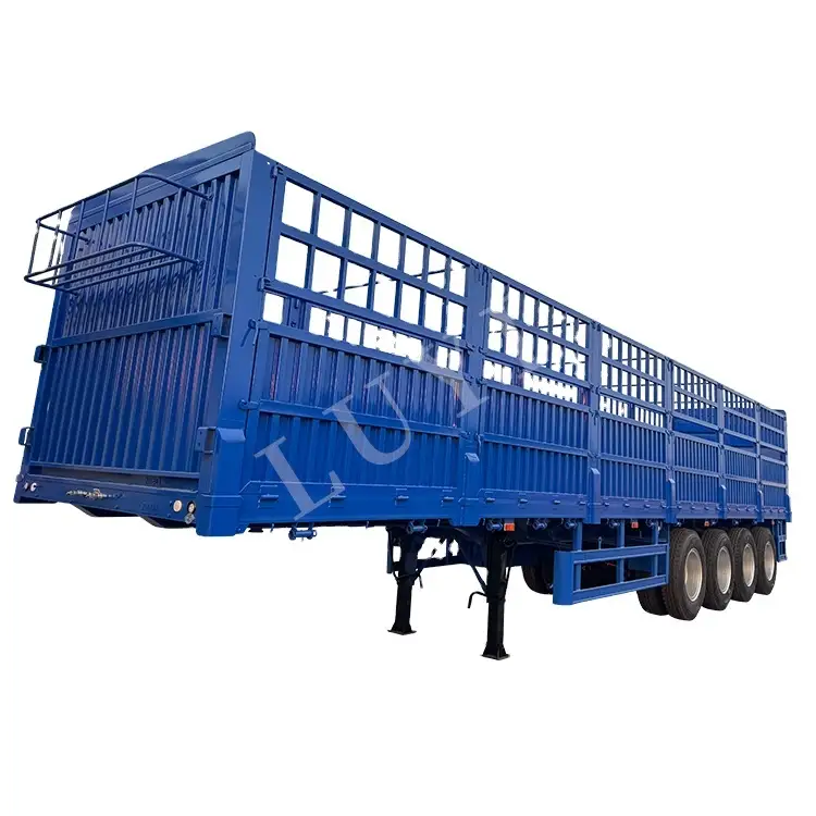 4 Axle 80 Ton Side Wall Fence Semi Trailer 1