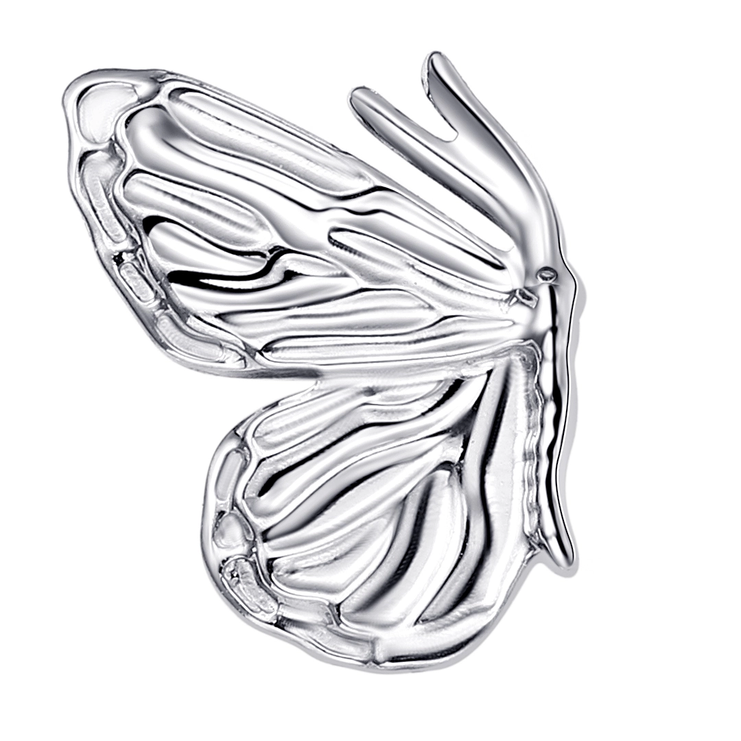 Eternal Metal Astm F136 Titanium Butterfly Shaped Internally Threaded Labret Piercing Jewelry 1