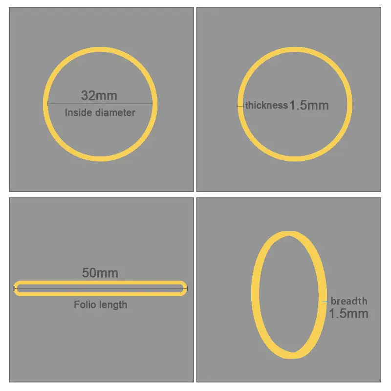 Custom Rubber Bands 32mm*1.5mm*1.5mm - - Rubber King 4