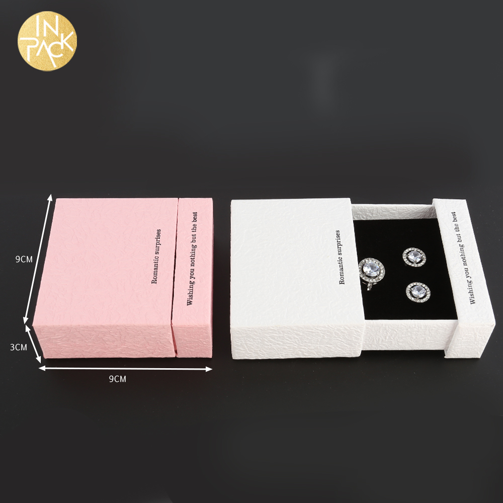 Wholesale Pink Velvet Jewelry Box for Necklace, Luxury Cardboard Gift Packaging 4