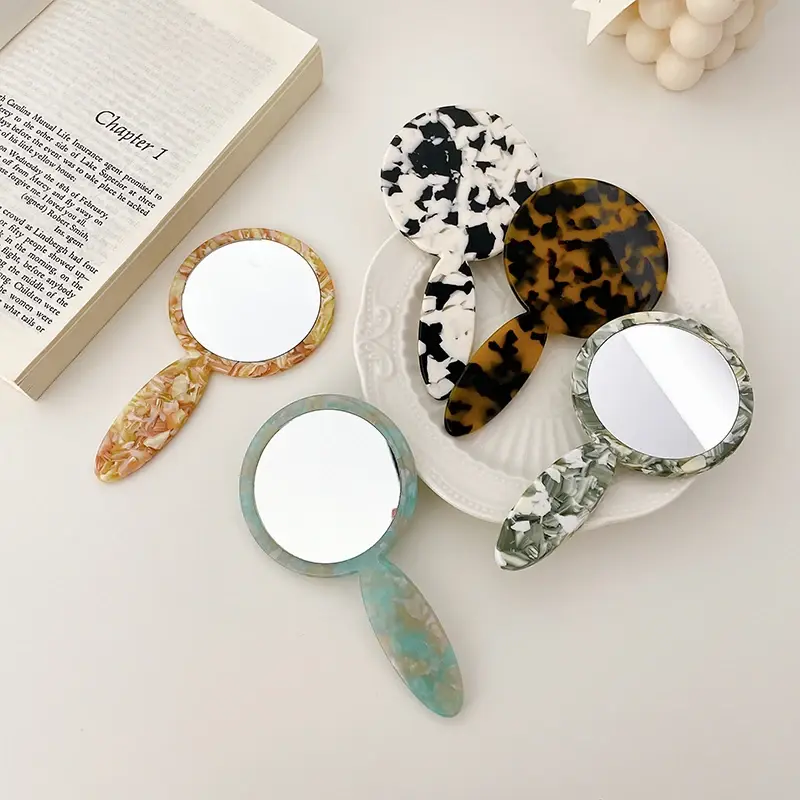 Plastic Hair Combs Makeup Mirror by Dowell 4