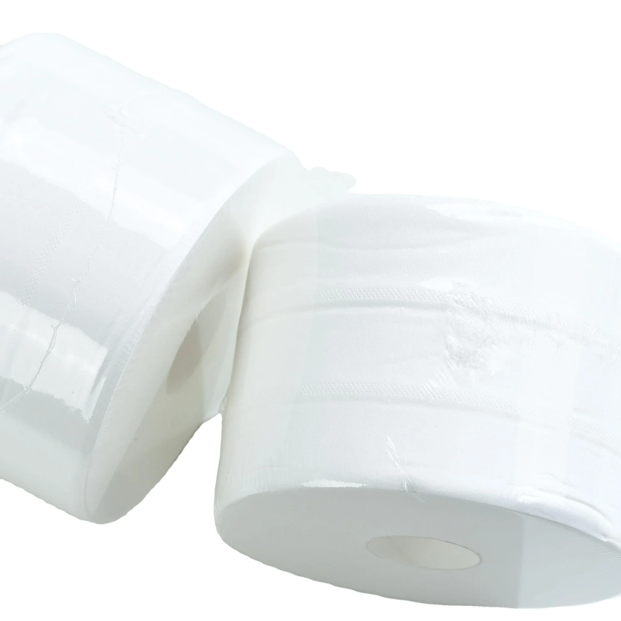 Toilet Tissue Paper - Virgin Wood Pulp White Jumbo Rolls, Core Embossing 1