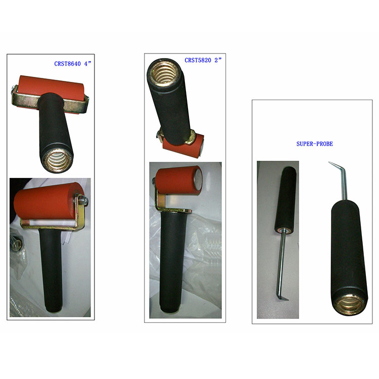 Rodillo de costura de silicona para techos de acero inoxidable de 2 pulgadas 5