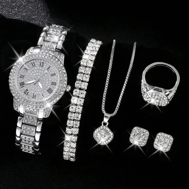 Wholesale Fashion Fashion Watch Necklace Earring Jewelry Set 1