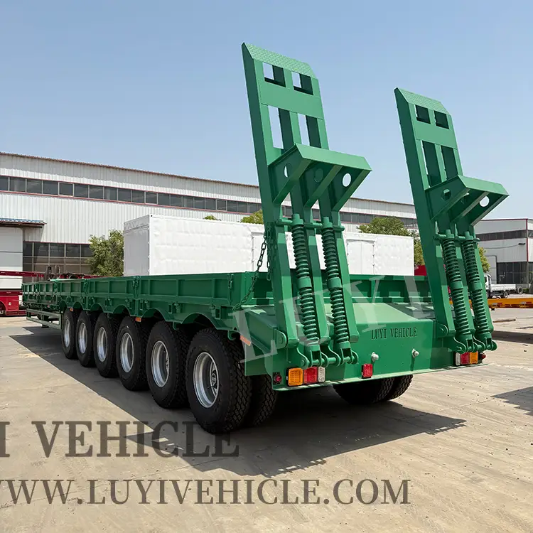 6-axle 40-80 Ton Extendable Low-bed Semi-trailer | LUYI 1