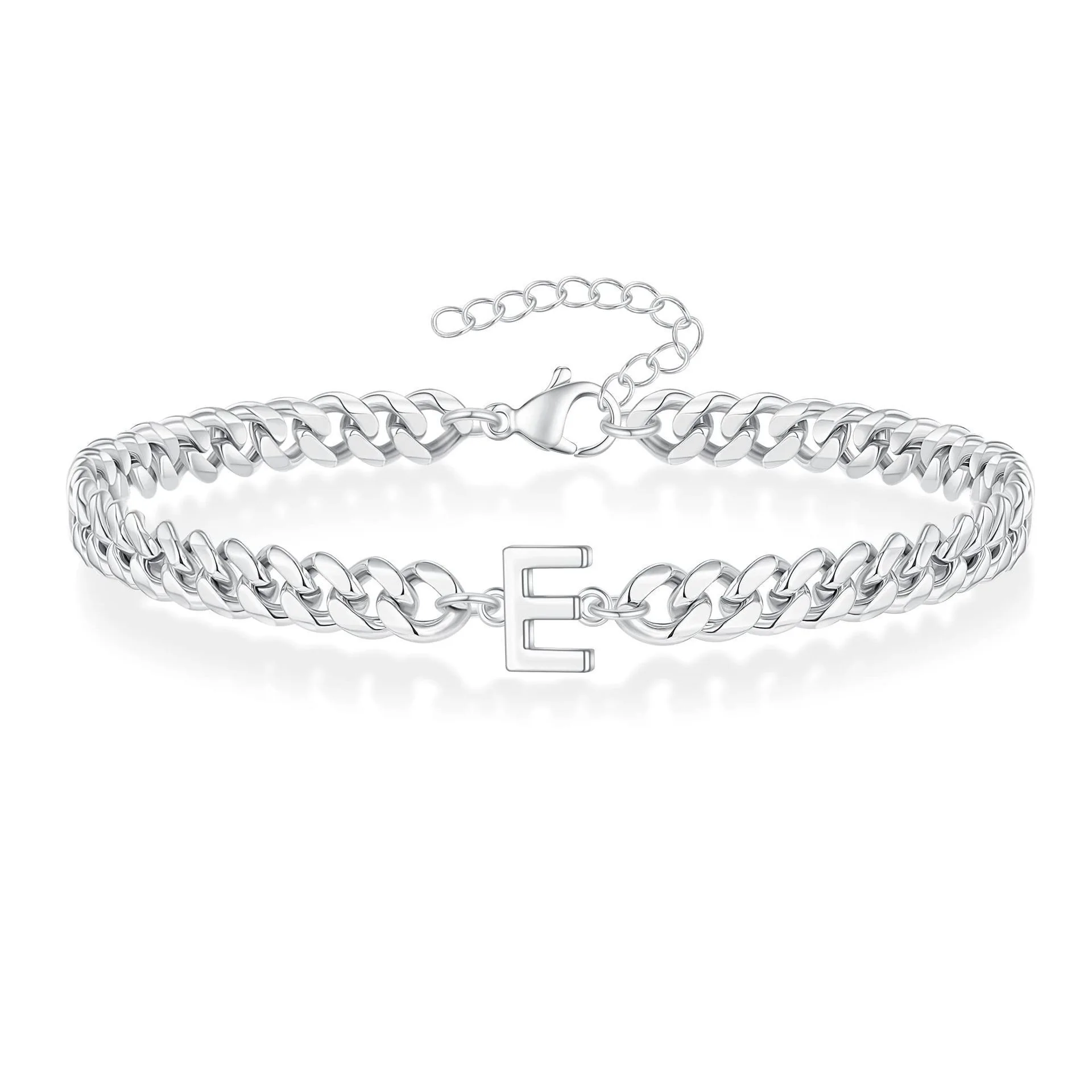 Unique Hiphop Diy 26 Letters Stainless Steel Bracelet 1