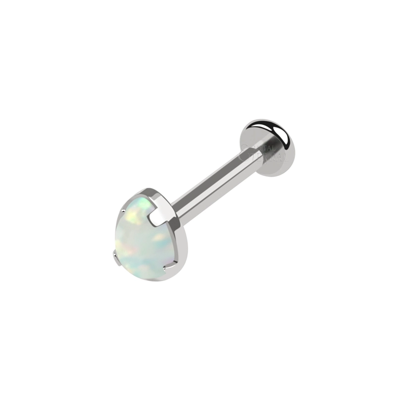 Eternal Metal 16g Astm F136 Implant Grade Titanium Threadless Tear Opal Latret Piercing 1