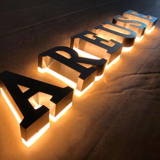 تخصيص في الهواء الطلق 3D إلكتروني متجر علامة LED 1