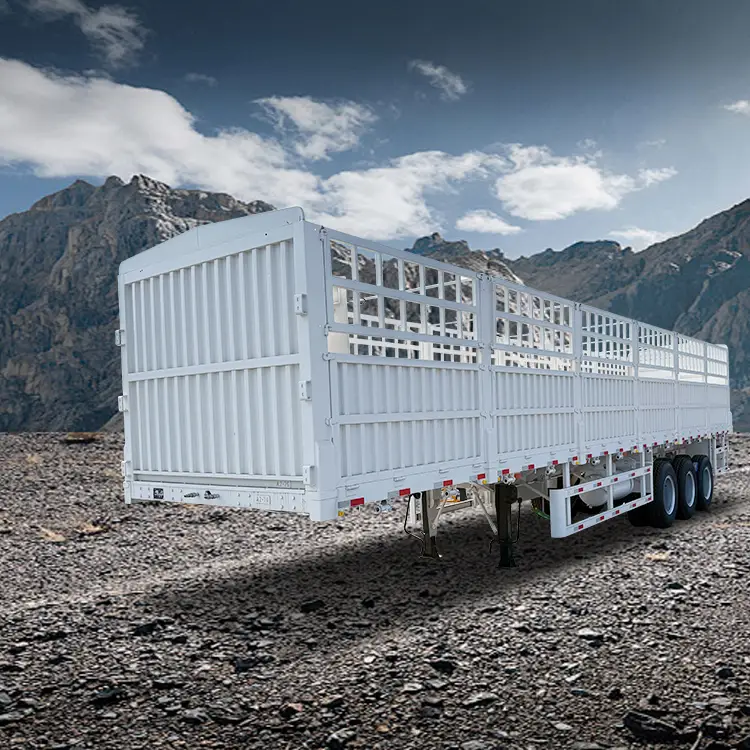 Caro à 3 axes Semi-trare-trareler 80T Transport en service lourd 1