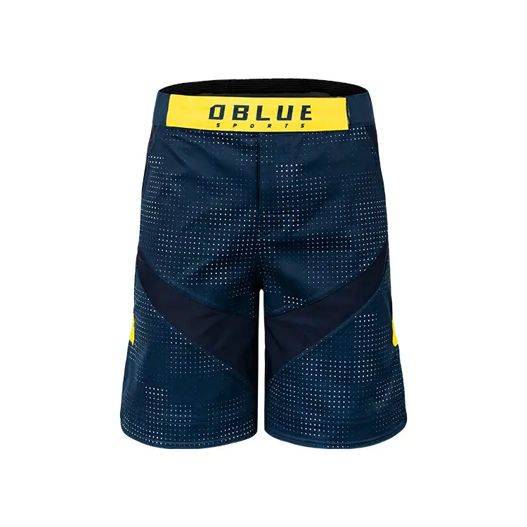 Premium 4-way Stretchy Fabric Men's Sublimation Fight Short Custom Logo Grappling Bjj Mma Jiu Jitsu Shorts 1