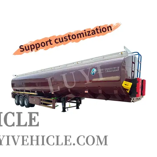 Semi-remorque de réservoir en aluminium en acier en carbone lourd 1