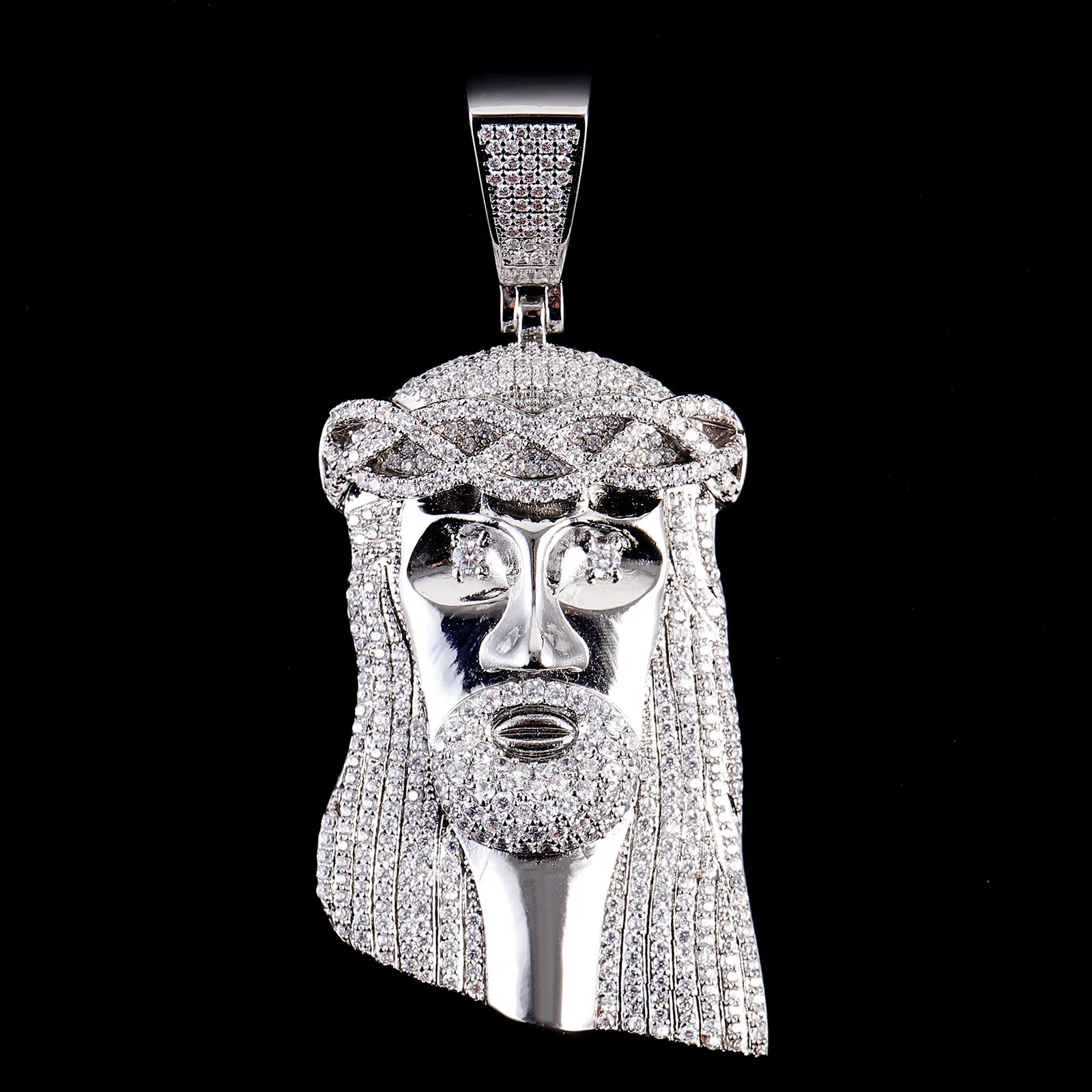 925 Silver Or Brass Jesus Pendant Custom Iced Out Pendant Gold Plated Hip Hop Jewelry Lab Diamond Jesus Piece Pendant Moissanite 1
