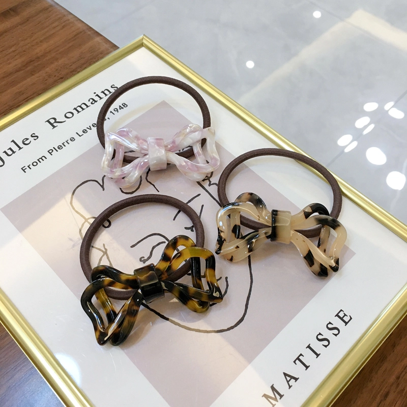 Dowell Acetate Sheet Rubber Bands Head Rope Simple Acetate Bow Hair Bands 1