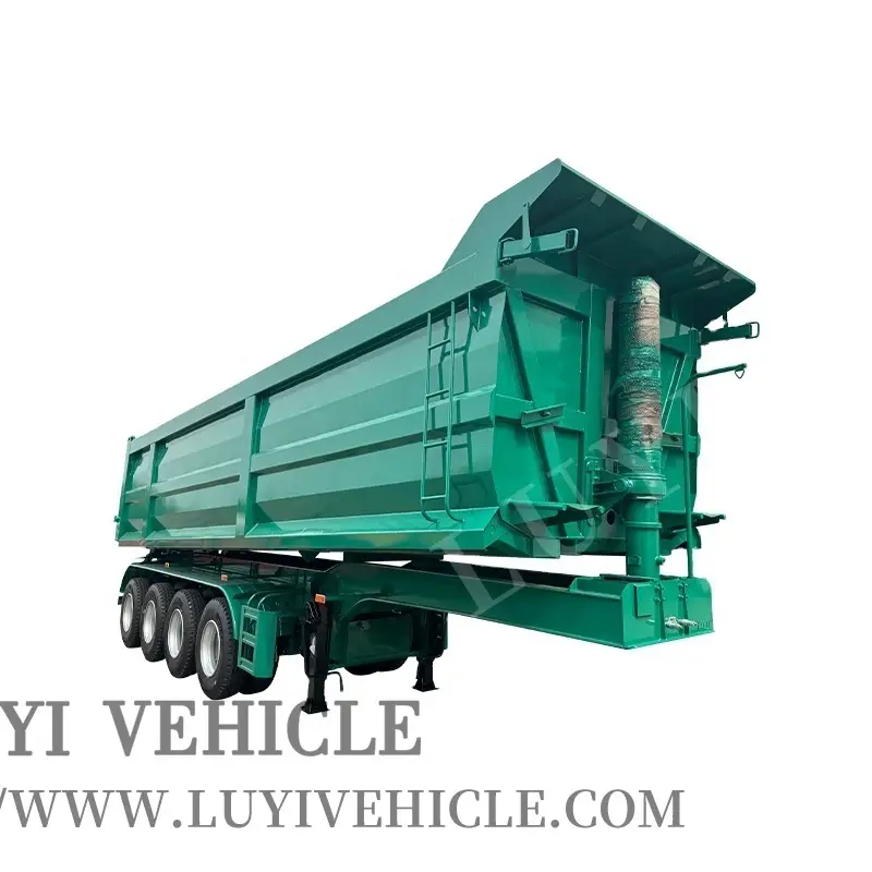 Cilindro de cilindro hidráulico de cilindro trasero remolque de arrastre de grava de grava. 1