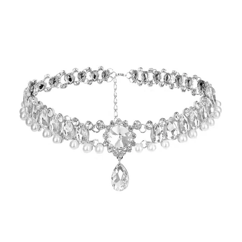 Baroque Pearl Necklace For Women Light Luxury And Small Audience High Grade Neckchain Bridal Dress Clavicle Chain Necklace 1