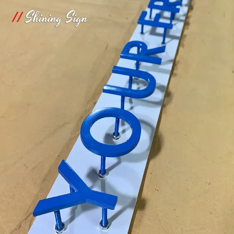 Non Illuminated Channel Letters Price Customized Size 6