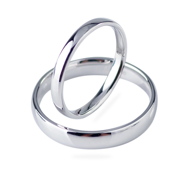 Anillo de boda clásico de platino PT950 para parejas 1