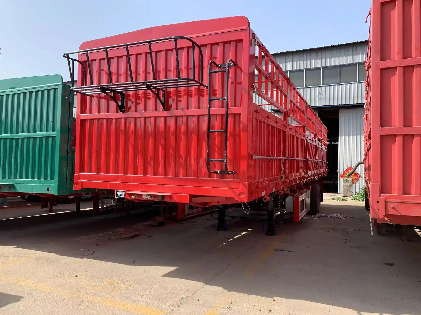 Trailer with Fence 10 by KDZG Trailer Truck 6