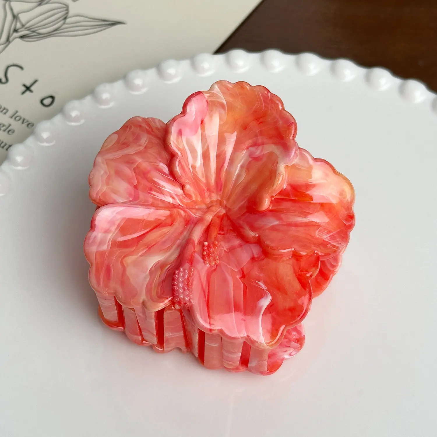 Kitsch Jumbo Claw Clips 2 Pack Flowers - - Dowell 6