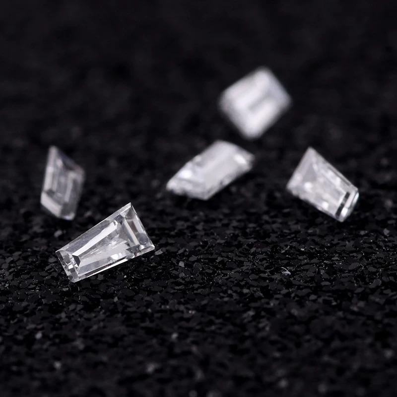 Def Melee Tapered Baguette Cut Lab Grown Diamond Lab Created Loose Diamond Baguette Shape Diamond Lab Made Tapered Cut 1