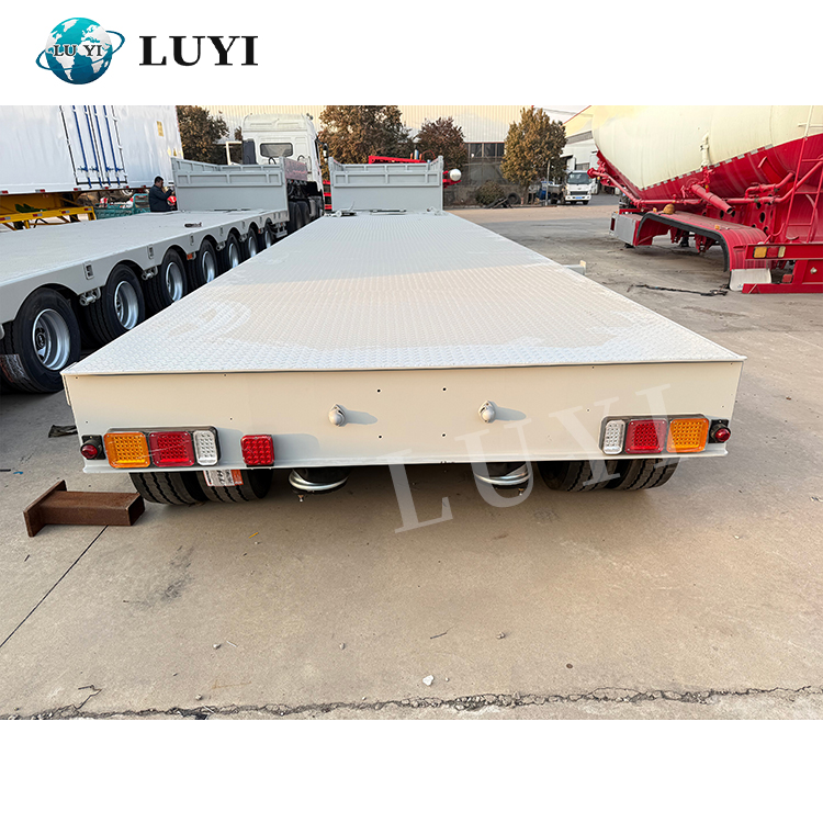 HOT SELL SELL Lowbed Trailer Gooseneck Style 8 Axle 100 Ton | لوي 5