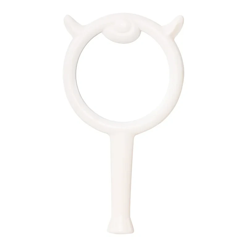 Cute Cartoon Handheld Cosmetic Mirror - Pleasant Goat Design 1
