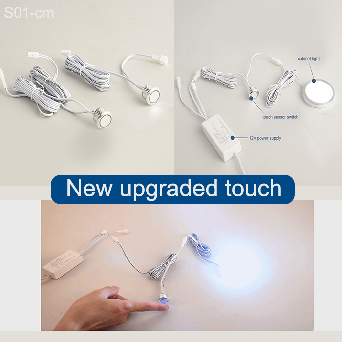 Interrupteur tactile intelligent 12 V/24 V pour armoires et bandes lumineuses à LED 4