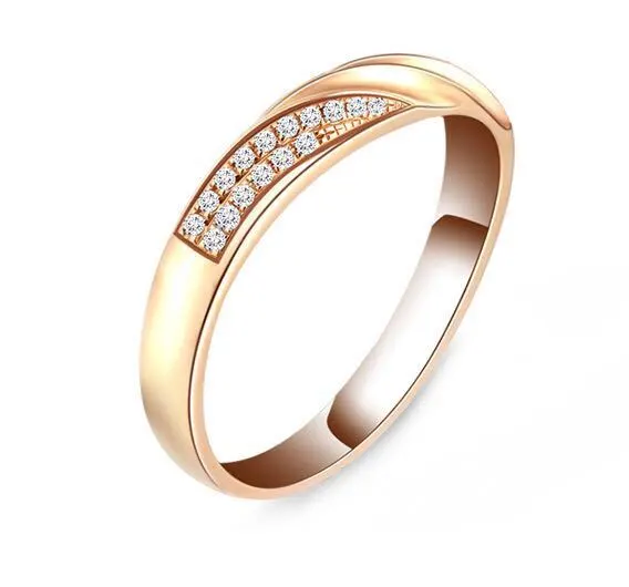 Anillo de diamantes Moissanite Diamond de joyas de moda de oro saudita para el compromiso 1