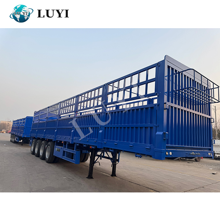 4 Axles Fence Cargo Truck Semi Trailer | LUYI 3