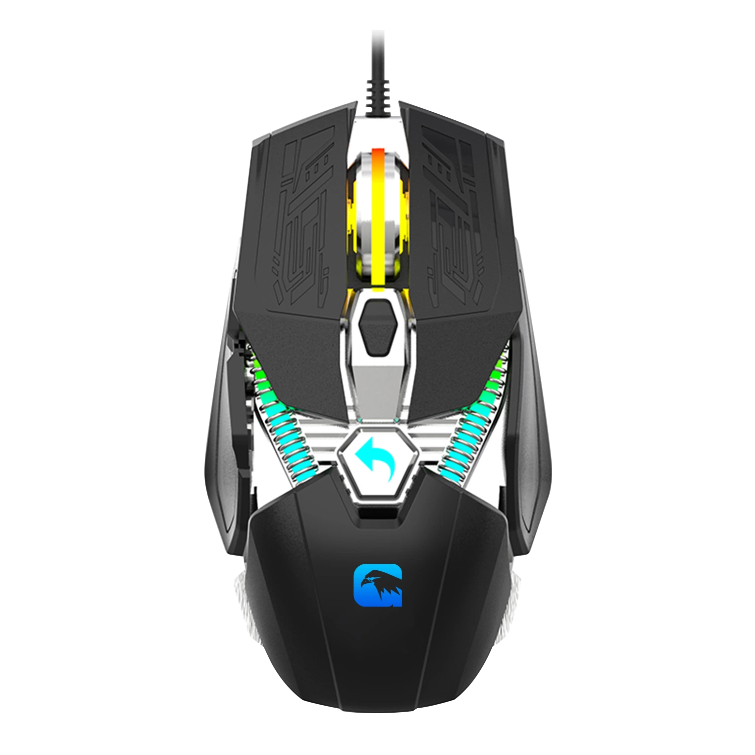 Esgaming Custom Ergonomics 7D Keys Gaming Mouse Rate Silent Profissal 6400 DPI Optical Computer PC Mouse con cable 1