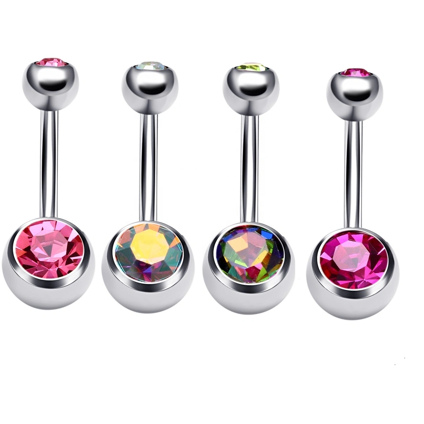 Eternal Metal Astm F136 Titanium Internally Threaded Belly Button Ring Piercing Jewelry 1