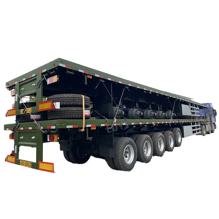 5 Axles 80 Ton Platform Trailer With Lifting System 1