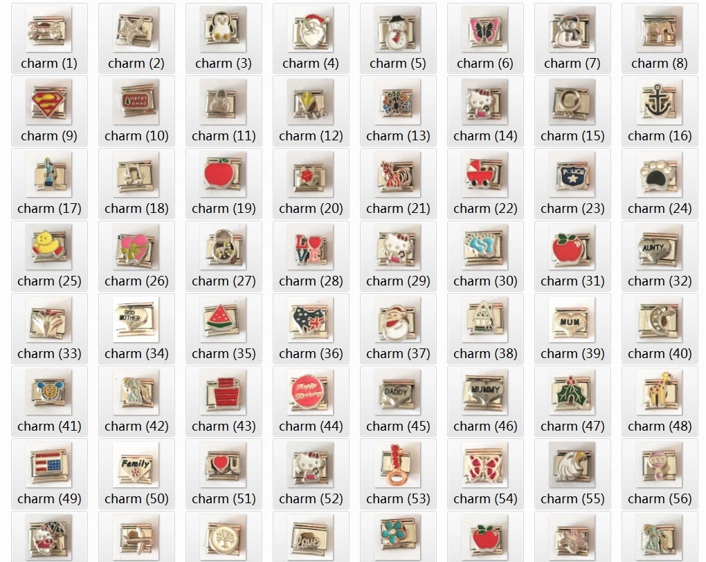 Stainless Steel Gold Plated Bracelet Titanium Steel Italian Charms Bracelet Jewelry 1