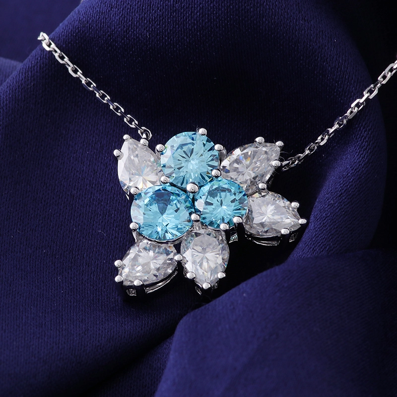 Fine Jewelry High Quality Gemstones Pendant Necklace 18k 14k 10k White Gold Gra Certificate Custom Pendant Jewelry For Women Men 1