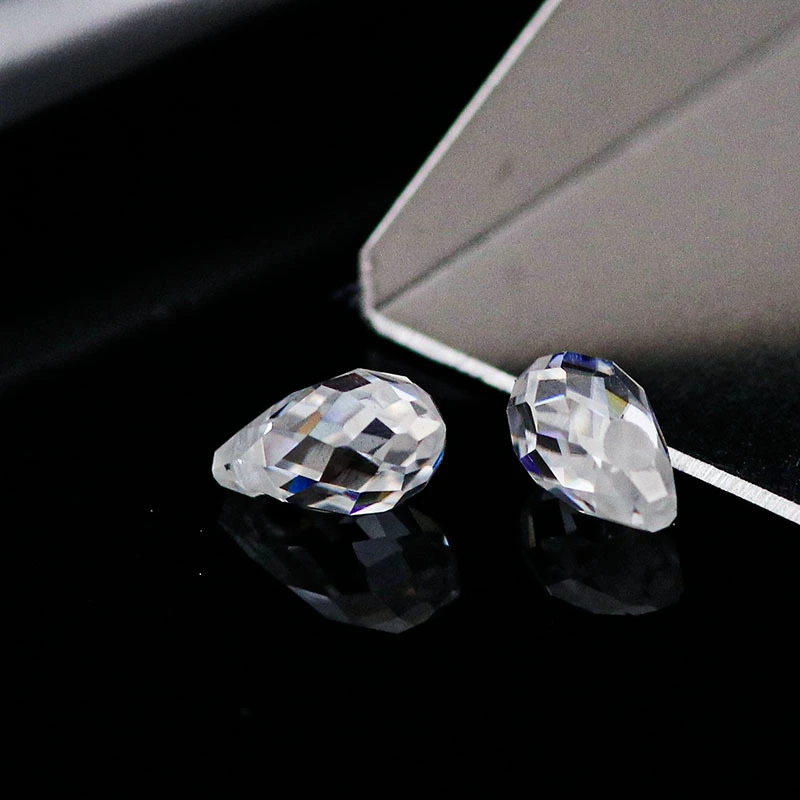 White A Hole Moissanite Pear Cut Def-vvs1 Wholesale Loose Gems Provence Diamond 5*8mm For Jewelry Making 1
