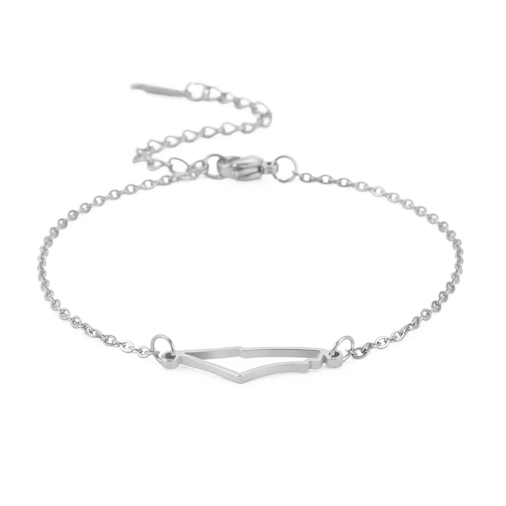 Manufacturer Wholesale Fashion Popular Titanium Steel Geometric Hollow Bracelets For Men And Women General Exquisite Bracelets 1