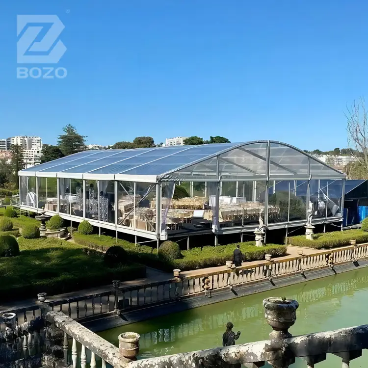 Bozo Curved Transparent Marquee Tent For Stage Events 1