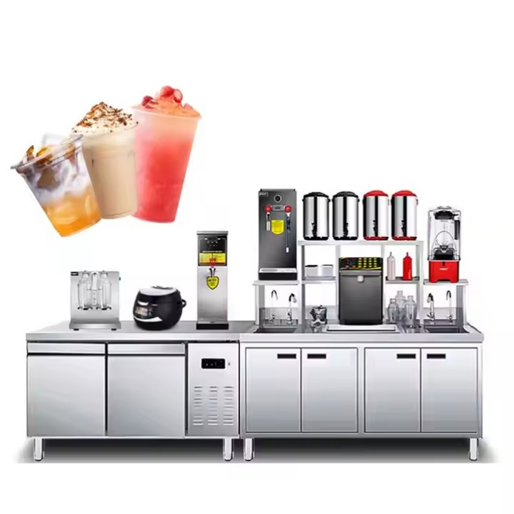 Commercial Automatic Bubble Tea Counter Milk Tea Equipment Custom Drink Station 2