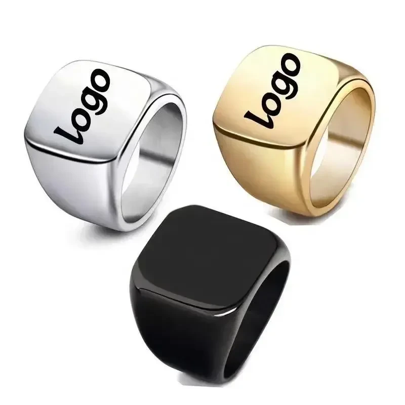Fashion en gros, hommes vierges 14k, or jaune or sonneries en or blanche, bijoux de bague personnalisée de fabrication de bagues de fabrication pour incrustation 1