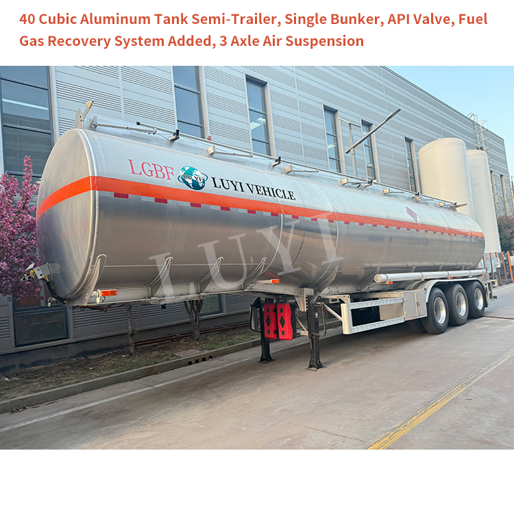 Semi trailer del tanque de combustible de aleación de aluminio | Luyi 3