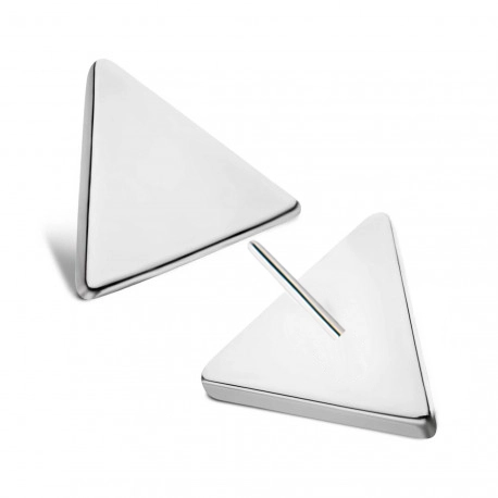 Eternal Metal Astm F136 Titanium Threadless Triangle Pushin Piercing Jewelry Tops 1
