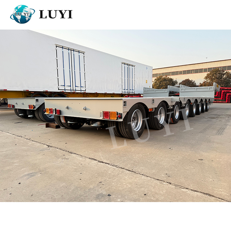 HOT SELL SELL Lowbed Trailer Gooseneck Style 8 Axle 100 Ton | لوي 3