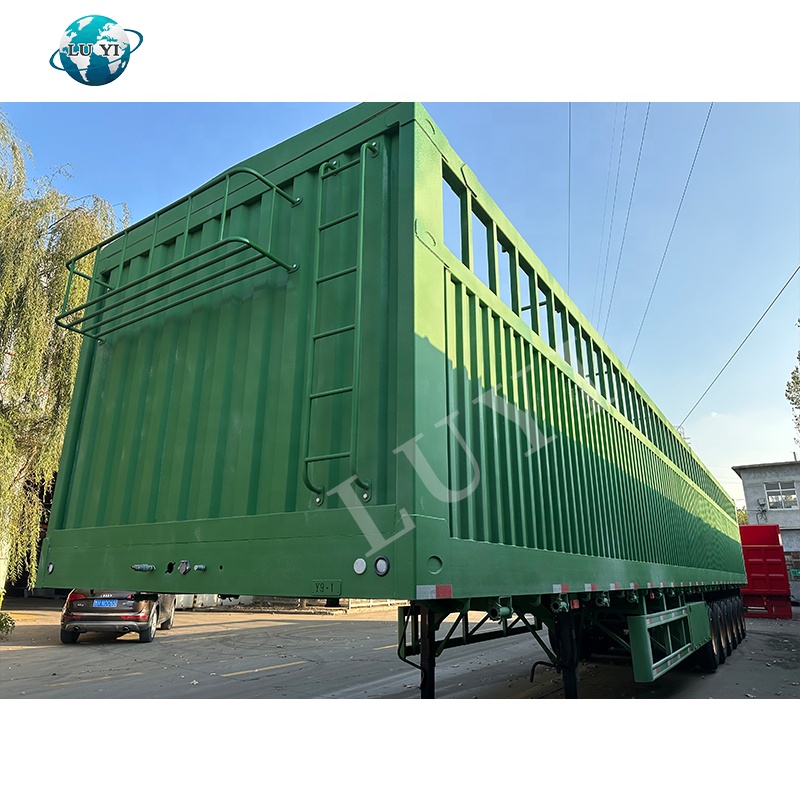 6 ejes Semitrailer de carga de la cerca alta | Luyi 4