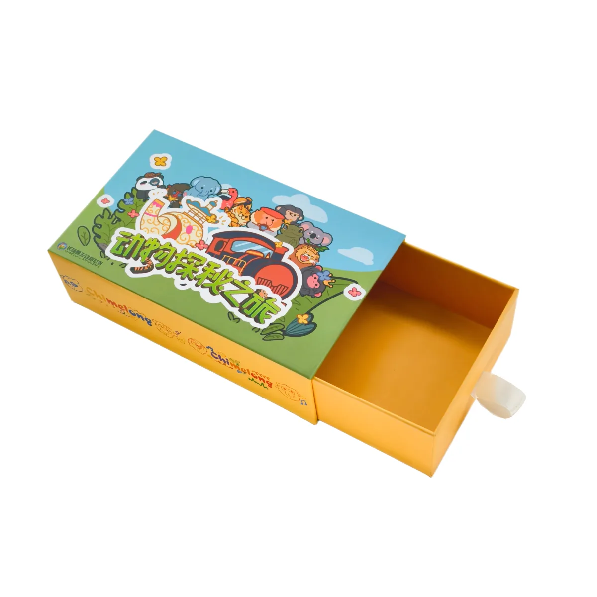 China Factory Custom Printed Fun And Entertaining Rigid Cardboard Drawer Box With Pull-Out Ropes Full-Color Printing 1