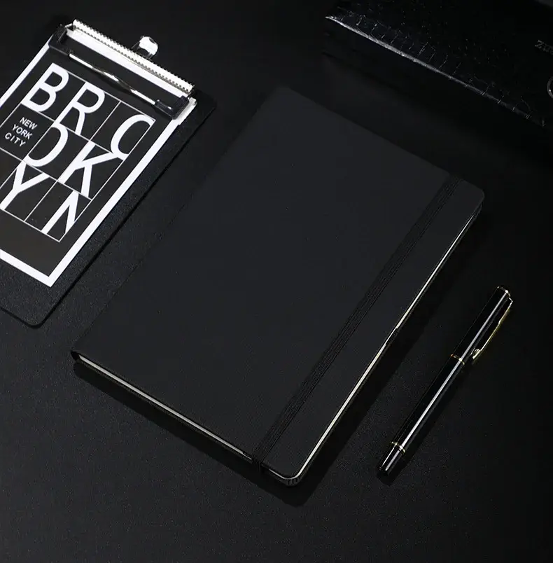 High Quality A5 A6 Elastic Bound Notebook with Wear-proof PU Cover-1 6