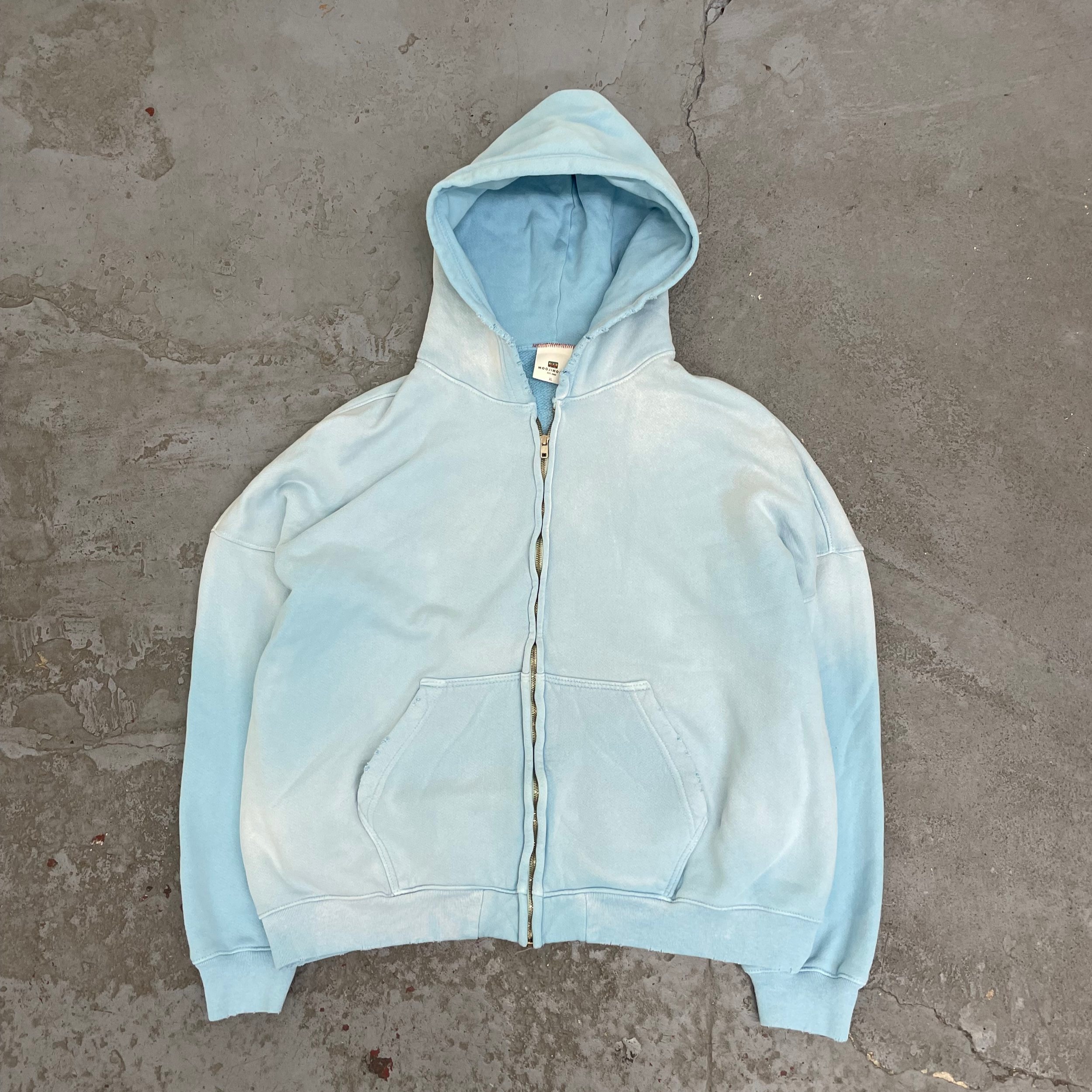 Custom Vintage Oversized Distressed Patch Embroidery Tie Dye Hoodies 1