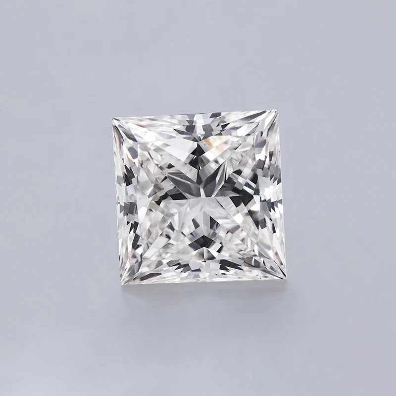 3.27carat F Color Vvs2 Clarity High Quality Big Fancy Princess Cut Cvd Diamond In Stock For Sale 1
